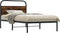 vidaXL - Bedframe - zonder - matras - bewerkt - hout - gerookt - eiken - 90x190 - cm
