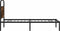vidaXL - Bedframe - zonder - matras - bewerkt - hout - gerookt - eiken - 90x190 - cm