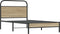 vidaXL - Bedframe - zonder - matras - bewerkt - hout - gerookt - eiken - 90x200 - cm