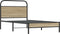 vidaXL - Bedframe - zonder - matras - bewerkt - hout - gerookt - eiken - 100x190 - cm