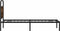 vidaXL - Bedframe - zonder - matras - bewerkt - hout - gerookt - eiken - 75x190 - cm