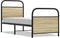 vidaXL - Bedframe - zonder - matras - bewerkt - hout - sonoma - eikenkleur - 75x190 - cm