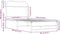 vidaXL - Bedframe - zonder - matras - bewerkt - hout - sonoma - eikenkleur - 75x190 - cm