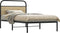 vidaXL - Bedframe - zonder - matras - bewerkt - hout - sonoma - eikenkleur - 90x200 - cm