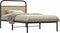 vidaXL - Bedframe - zonder - matras - bewerkt - hout - sonoma - eikenkleur - 100x200cm