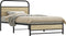vidaXL - Bedframe - zonder - matras - bewerkt - hout - sonoma - eikenkleur - 100x200cm