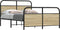 vidaXL - Bedframe - zonder - matras - bewerkt - hout - sonoma - eikenkleur - 120x190cm