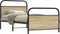 vidaXL - Bedframe - zonder - matras - bewerkt - hout - sonoma - eikenkleur - 90x190 - cm