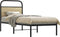 vidaXL - Bedframe - zonder - matras - bewerkt - hout - sonoma - eikenkleur - 80x200 - cm
