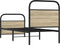 vidaXL - Bedframe - zonder - matras - bewerkt - hout - sonoma - eikenkleur - 80x200 - cm