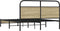 vidaXL - Bedframe - zonder - matras - bewerkt - hout - sonoma - eikenkleur - 150x200cm