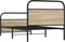 vidaXL - Bedframe - zonder - matras - bewerkt - hout - sonoma - eikenkleur - 100x200cm