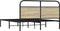 vidaXL - Bedframe - zonder - matras - bewerkt - hout - sonoma - eikenkleur - 160x200cm
