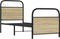 vidaXL - Bedframe - zonder - matras - bewerkt - hout - sonoma - eikenkleur - 75x190 - cm