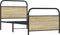 vidaXL - Bedframe - zonder - matras - bewerkt - hout - sonoma - eikenkleur - 90x200 - cm