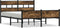 vidaXL - Bedframe - zonder - matras - hout - gerookt - eikenkleurig - 140x190 - cm