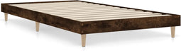 vidaXL - Bedframe - zonder - matras - hout - gerookt - eikenkleurig - 90x190 - cm