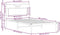 vidaXL - Bedframe - zonder - matras - hout - gerookt - eikenkleurig - 100x200 - cm