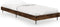 vidaXL - Bedframe - zonder - matras - hout - gerookt - eikenkleurig - 75x190 - cm