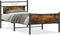 vidaXL - Bedframe - zonder - matras - hout - gerookt - eikenkleurig - 100x190 - cm