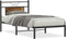vidaXL - Bedframe - zonder - matras - hout - gerookt - eikenkleurig - 80x200 - cm