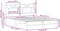 vidaXL - Bedframe - zonder - matras - hout - gerookt - eikenkleurig - 150x200 - cm