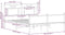 vidaXL - Bedframe - zonder - matras - hout - gerookt - eikenkleurig - 137x190 - cm