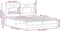 vidaXL - Bedframe - zonder - matras - hout - gerookt - eikenkleurig - 140x200 - cm