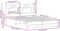 vidaXL - Bedframe - zonder - matras - hout - gerookt - eikenkleurig - 140x190 - cm
