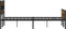 vidaXL - Bedframe - zonder - matras - hout - gerookt - eikenkleurig - 140x190 - cm
