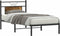 vidaXL - Bedframe - zonder - matras - hout - gerookt - eikenkleurig - 90x200 - cm