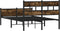 vidaXL - Bedframe - zonder - matras - hout - gerookt - eikenkleurig - 120x200 - cm
