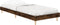 vidaXL - Bedframe - zonder - matras - hout - gerookt - eikenkleurig - 75x190 - cm