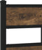 vidaXL - Bedframe - zonder - matras - hout - gerookt - eikenkleurig - 90x190 - cm
