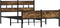 vidaXL - Bedframe - zonder - matras - hout - gerookt - eikenkleurig - 140x190 - cm