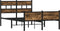 vidaXL - Bedframe - zonder - matras - hout - gerookt - eikenkleurig - 120x200 - cm