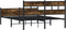vidaXL - Bedframe - zonder - matras - hout - gerookt - eikenkleurig - 150x200 - cm