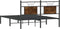 vidaXL - Bedframe - zonder - matras - hout - gerookt - eikenkleurig - 150x200 - cm