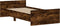 vidaXL - Bedframe - zonder - matras - hout - gerookt - eikenkleurig - 100x200 - cm