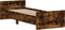 vidaXL - Bedframe - zonder - matras - hout - gerookt - eikenkleurig - 75x190 - cm