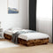 vidaXL - Bedframe - zonder - matras - hout - gerookt - eikenkleurig - 90x200 - cm