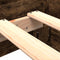 vidaXL - Bedframe - zonder - matras - hout - gerookt - eikenkleurig - 75x190 - cm