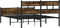 vidaXL - Bedframe - zonder - matras - hout - gerookt - eikenkleurig - 140x200 - cm
