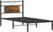 vidaXL - Bedframe - zonder - matras - hout - gerookt - eikenkleurig - 80x200 - cm