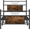 vidaXL - Bedframe - zonder - matras - hout - gerookt - eikenkleurig - 75x190 - cm