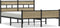 vidaXL - Bedframe - zonder - matras - hout - sonoma - eikenkleurig - 140x200 - cm