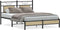 vidaXL - Bedframe - zonder - matras - hout - sonoma - eikenkleurig - 137x190 - cm