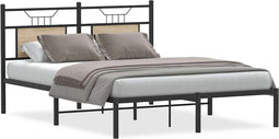 vidaXL - Bedframe - zonder - matras - hout - sonoma - eikenkleurig - 137x190 - cm