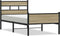 vidaXL - Bedframe - zonder - matras - hout - sonoma - eikenkleurig - 75x190 - cm