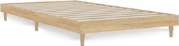vidaXL - Bedframe - zonder - matras - hout - sonoma - eikenkleurig - 100x200 - cm